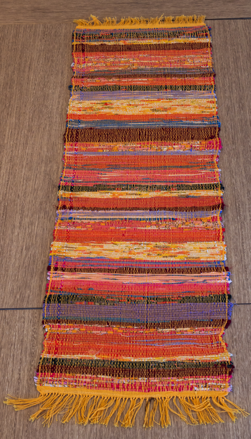 Table Runner of Recycled Sheets