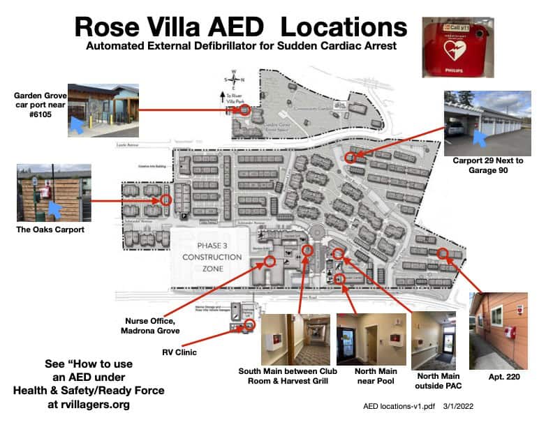 Rose Villa AED Locations