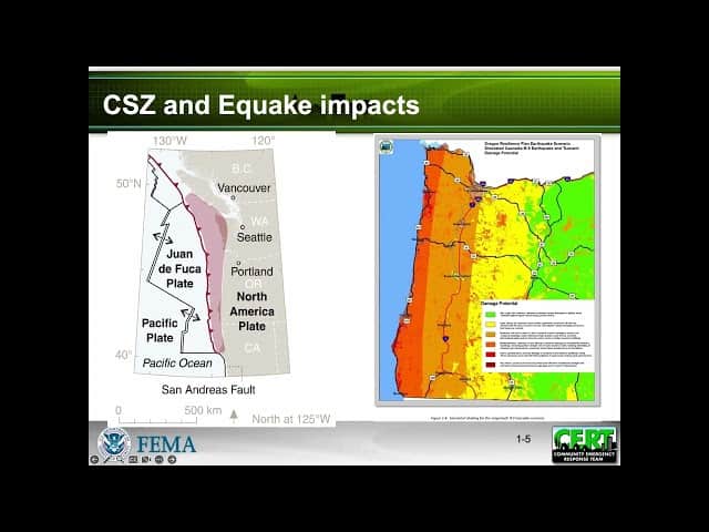 Earthquake slide from presentation