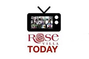 TV screen with Rose Villa Today logo