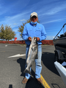 Hans Blom and his big fish