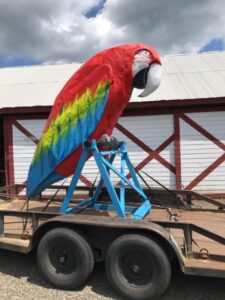 Styrofoam Parrots