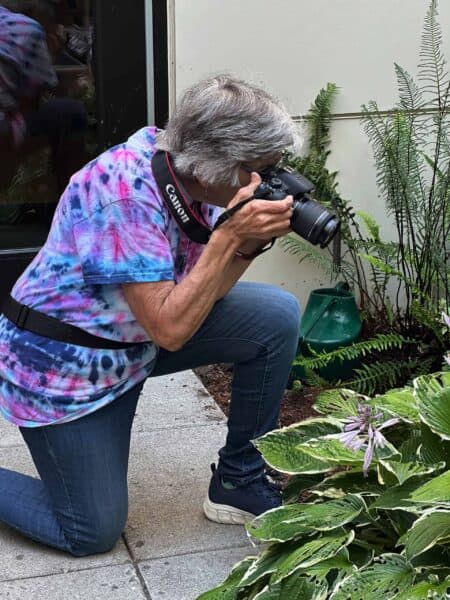 Marietta Schlumpf with her camera