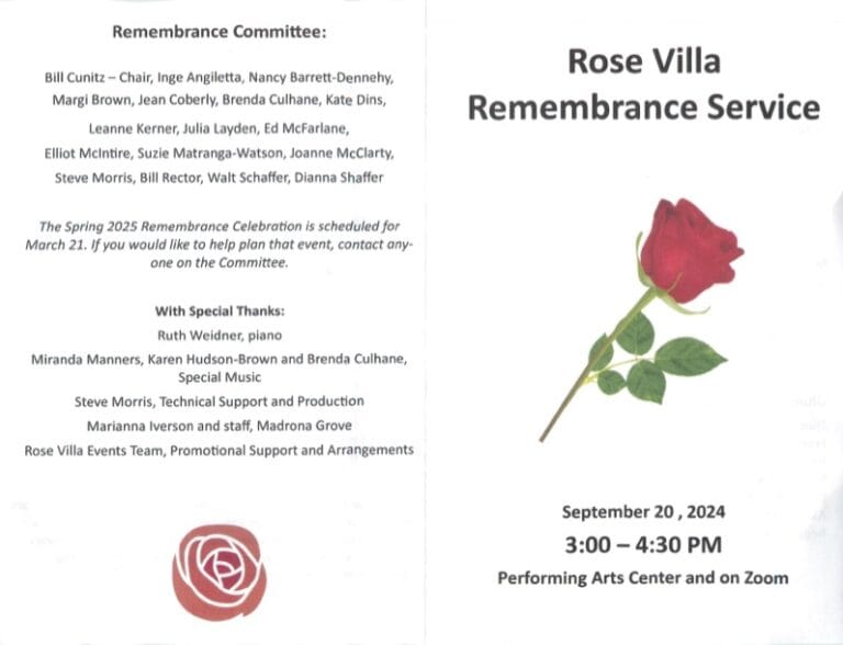 Remembrance Ceremony Sept. 20, 2024