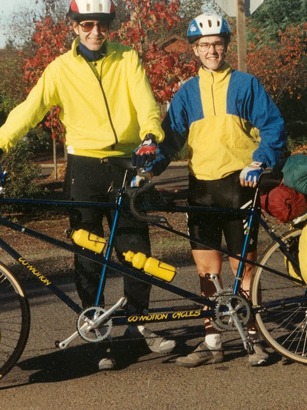 Ed and Jean on tandem