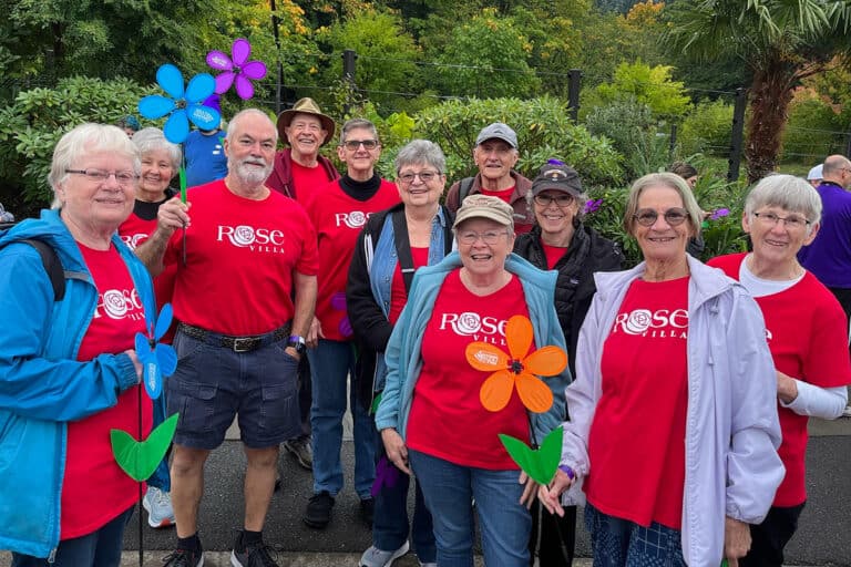 Rose Villa Alzheimer Walk Zoo Team