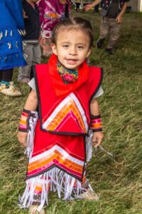 Small child at Delta Park Powwow