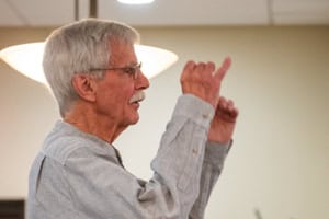 Man directing a choir